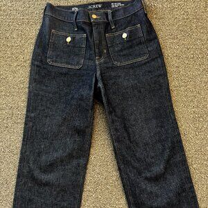 J. Crew Petite Slim Wide jeans in dark wash - 27P